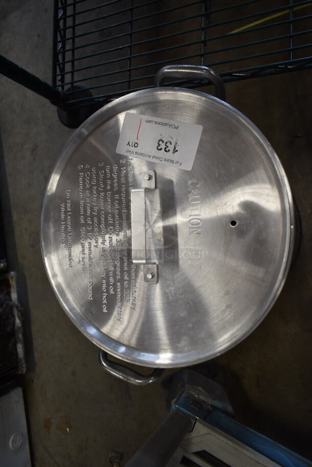 Metal Stock Pot Range w/ Lid.  - Image 2 of 3