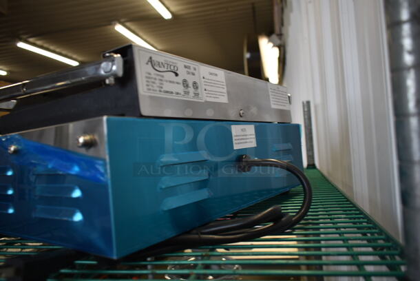 LIKE NEW! Avantco 177P75SG Stainless Steel Commercial Countertop Panini Press. 120 Volts, 1 Phase. Tested and Working! - Image 5 of 6
