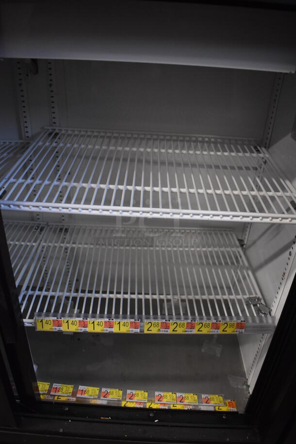 2018 True GDM-41SL-48-HC-LD Metal Commercial 2 Door Cooler Merchandiser w/ Poly Coated Racks. 115 Volts, 1 Phase. 47x21x49. Cannot Test Due To Cut Power Cord - Image 3 of 5