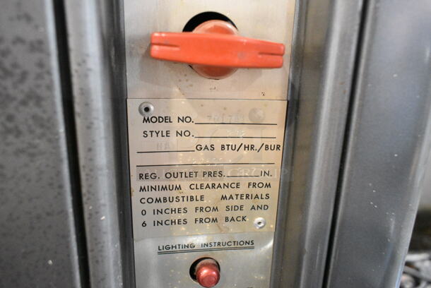 2 Vulcan 7017A1 Metal Commercial Natural Gas Powered Single Deck Pizza Oven. 2 Times Your Bid!  - Image 9 of 10