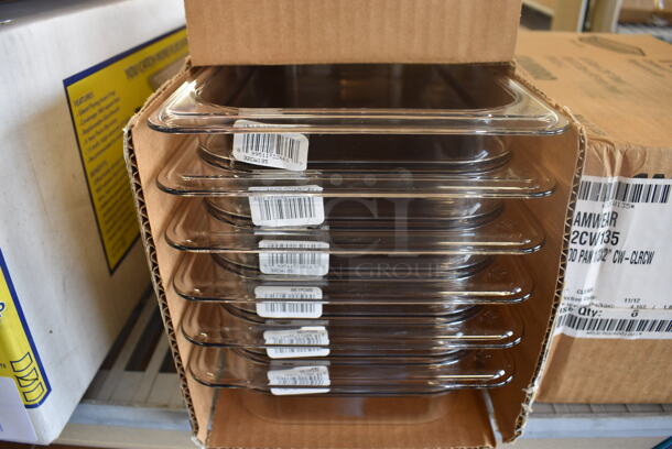 ALL ONE MONEY! Lot of 12 BRAND NEW IN BOX! Cambro Poly 1/3 Size Drop In Bins. 1/3x2