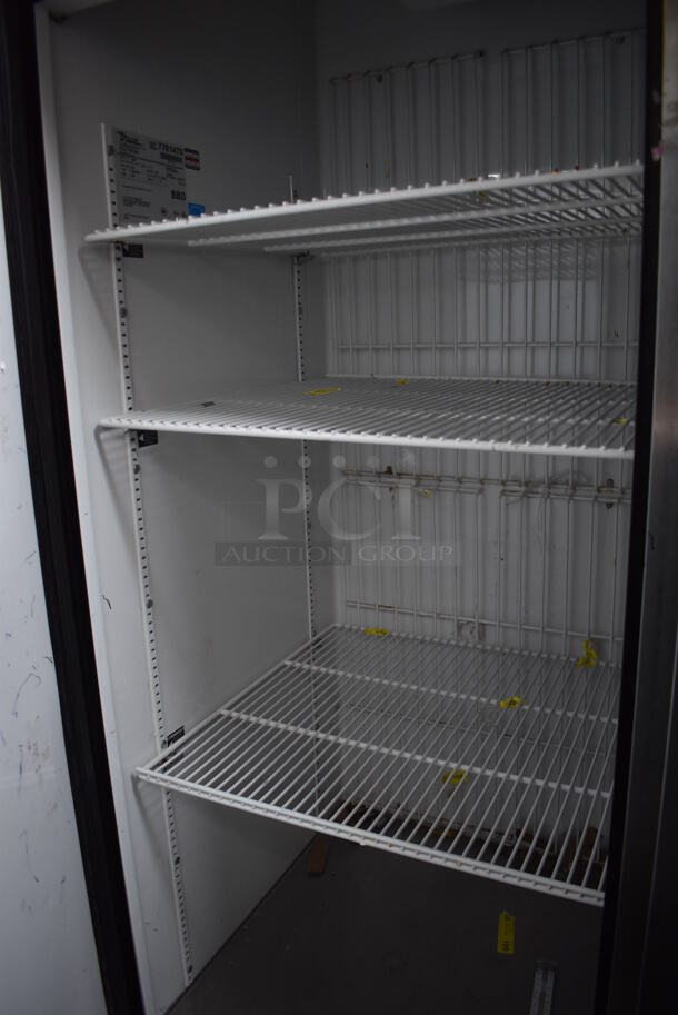 2013 True T-49F ENERGY STAR Stainless Steel Commercial 2 Door Reach In Freezer w/ Poly Coated Racks on Commercial Casters. 115 Volts, 1 Phase. Tested and Working! - Image 5 of 6