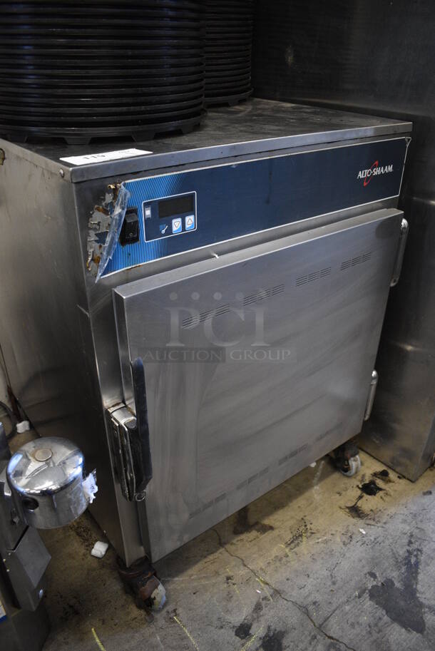 Alto Shaam Stainless Steel Commercial Single Door Undercounter Pass Through Warming Holding Cabinet on Commercial Casters. 25.5x29x34. Tested and Working! - Image 3 of 7