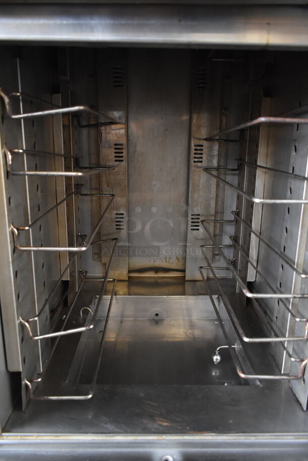 Winston CAT522GJ CVap Stainless Steel Commercial 2 Half Size Door Reach In Warming Holding Cabinet on Commercial Casters. 208 Volts, 3 Phase.  - Image 5 of 6