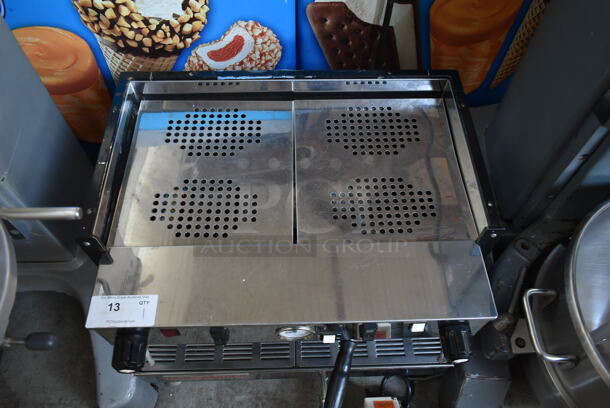 2014 La Marzocco LINEA 2EE Stainless Steel Commercial Countertop 2 Group Espresso Machine w/ Portafilter and 2 Steam Wands. 208-240 Volts, 1 Phase.  - Image 2 of 9