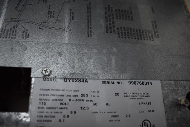 Manitowoc QY0284A Stainless Steel Commercial Ice Machine Head. 115 Volts, 1 Phase. 30x25x17 - Image 5 of 5