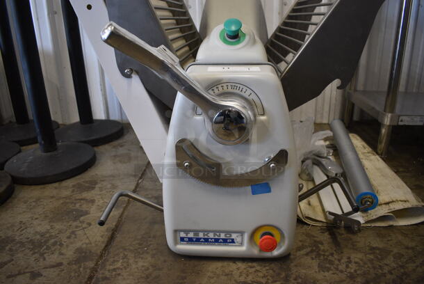 Tekno Stamap Metal Commercial Countertop Reversible Dough Sheeter. 208 Volts, 3 Phase. Closed: 39x38x38 - Image 6 of 7