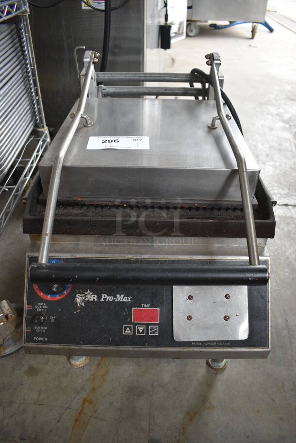 Star Pro Max Stainless Steel Commercial Countertop Panini Press. 208 Volts, 1 Phase. 19x25x17 - Image 2 of 6