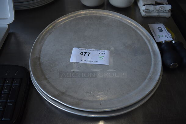 3 Metal Round Pizza Pans. 14x14. 3 Times Your Bid!