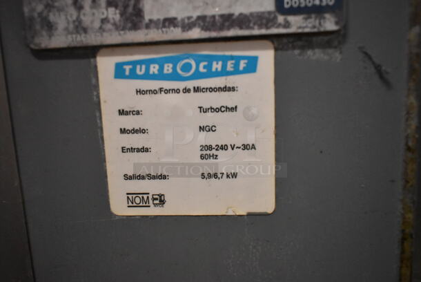 Turbochef NGC Stainless Steel Commercial Countertop Electric Powered Rapid Cook Oven. 208/240 Volts, 1 Phase.  - Image 6 of 8