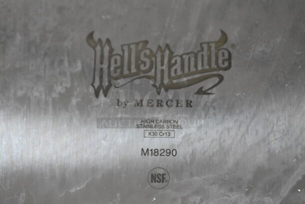 2 BRAND NEW SCRATCH AND DENT! Mercer Culinary M18290 Hell's Handle® High Heat 6" x 5" Heavy-Duty Square Edge Turner. 2 Times Your Bid!  - Image 6 of 6