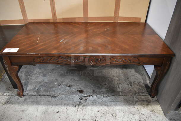 Wood Pattern Coffee Table. 48x24x18.5 - Image 1 of 3