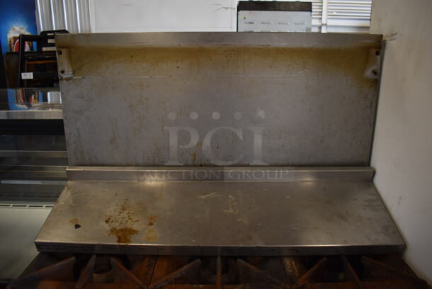 Vulcan Stainless Steel Commercial Natural Gas Powered 6 Burner Range w/ Oven, Back Splash and Over Shelf on Commercial Casters. 36x35x59 - Image 5 of 7