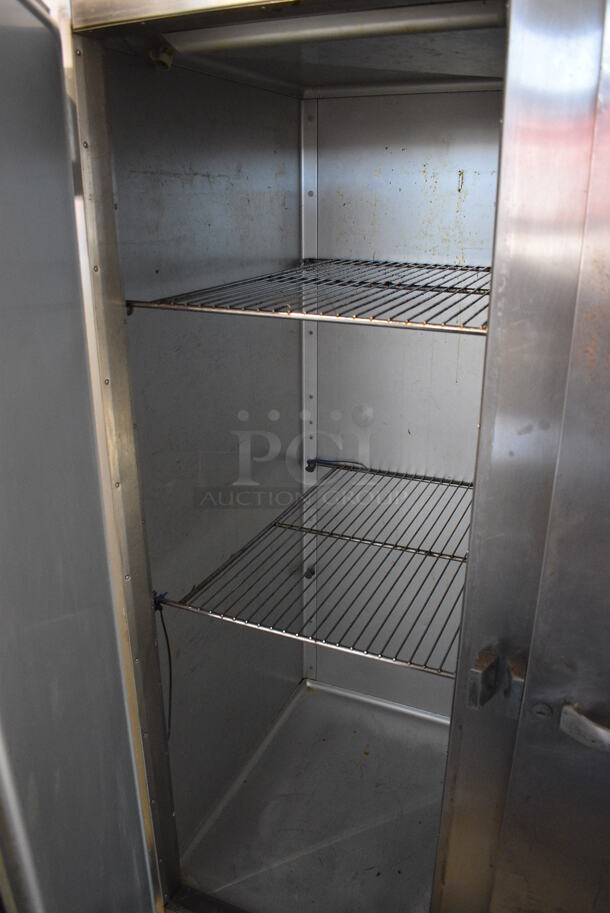 Traulsen Model G20010A Stainless Steel Commercial 2 Door Reach In Cooler w/ Metal Racks. 115 Volts, 1 Phase. 52.5x36x83. Tested and Working! - Image 2 of 5