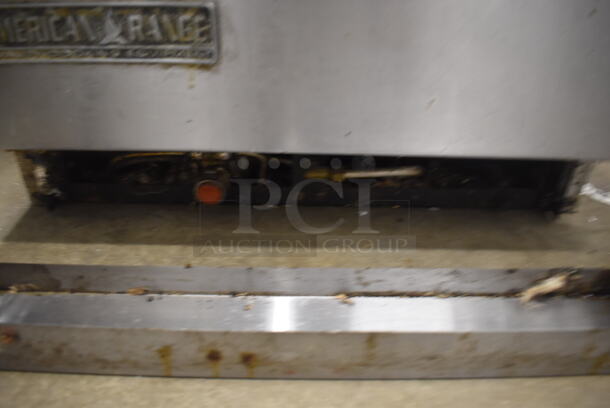 American Range Commercial Stainless Steel 4 Natural Gas Powered Burner Range With Space Saver Oven And Steel Rack. - Image 5 of 5