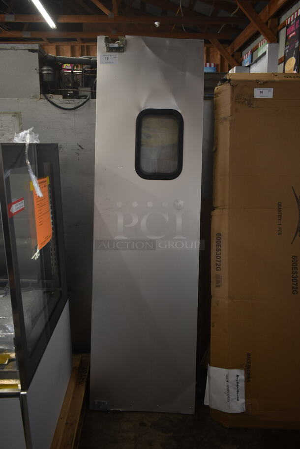 2 BRAND NEW SCRATCH AND DENT! Metal Commercial Swinging Kitchen Doors. 2 Times Your Bid! - Image 1 of 4