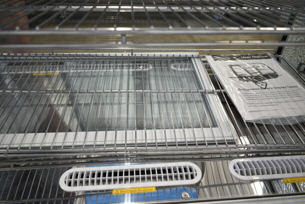 BRAND NEW SCRATCH AND DENT! Avantco 360BCS60HCW 60" White Refrigerated Square Countertop Bakery Display Case with LED Lighting. See Pictures for Side Glass Pane Damage. 115 Volts, 1 Phase. Tested and Powers On But Does Not Get Cold - Image 6 of 7