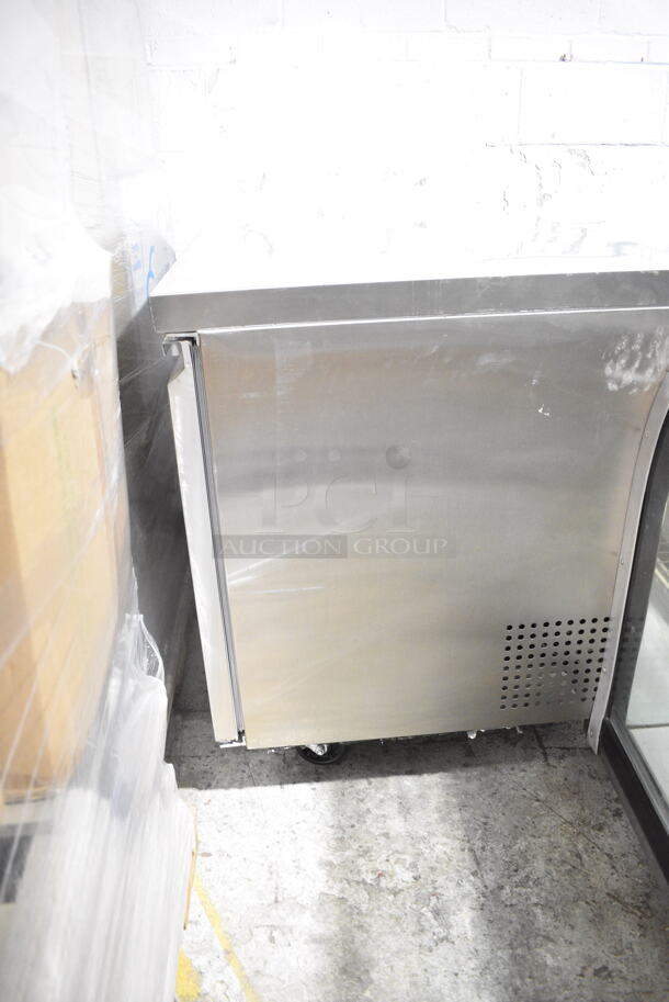 2022 Avantco 178SSUC48RHC Stainless Steel Commercial 2 Door Undercounter Cooler on Commercial Casters. 115 Volts, 1 Phase. Tested and Working! - Image 10 of 12