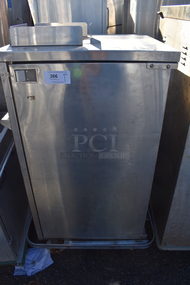 Stainless Steel Commercial Enclosed Pan Rack on Commercial Casters. 33x32x55