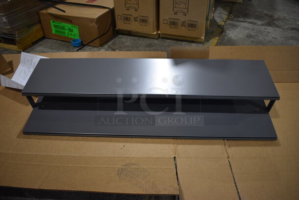 2 BRAND NEW IN BOX! Royston 10025295-004 12x36 Gray Metal 2 Tier Units. 2 Times Your Bid! - Image 1 of 4