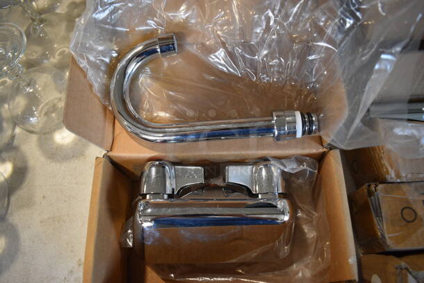 BRAND NEW IN BOX! Stainless Steel Faucet and Handles