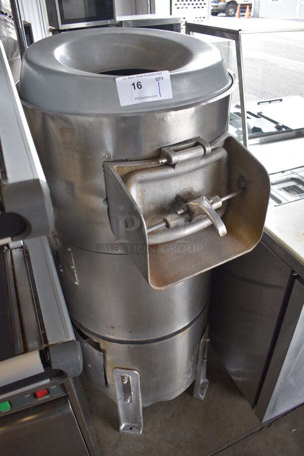 Hobart 6460-T Metal Commercial Floor Style Potato Peeler on Stand. 200-30 Volts, 1 Phase. 21x28x55 - Image 2 of 8