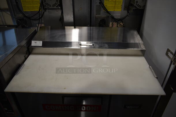 2018 Bison BPT-44 Stainless Steel Commercial Pizza Prep Table on Commercial Casters. 115 Volts, 1 Phase. Tested and Working! - Image 2 of 7