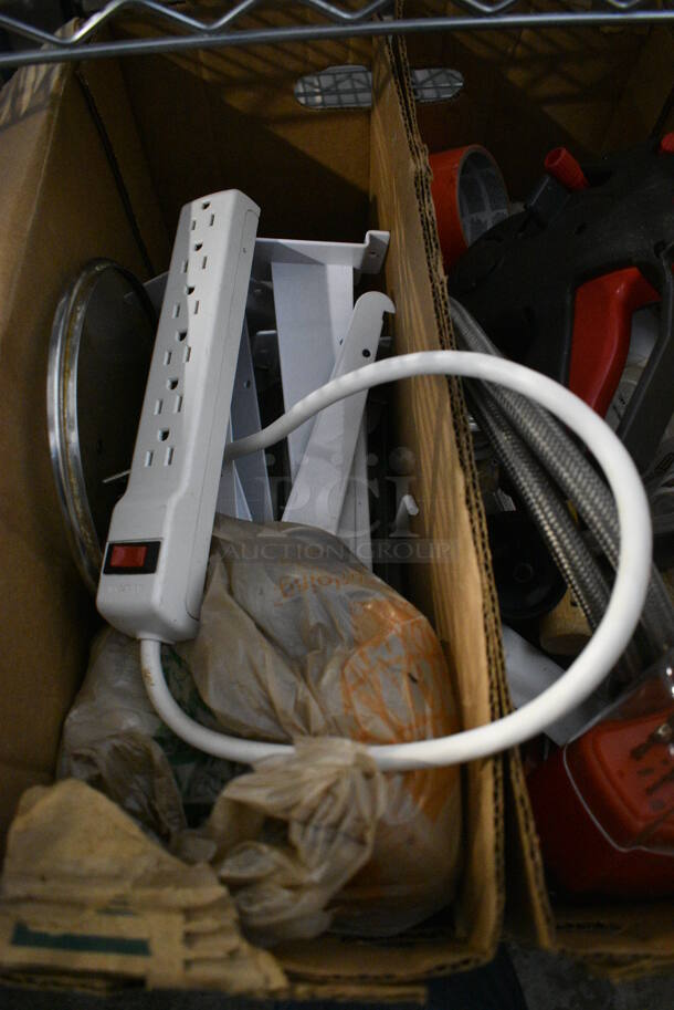 ALL ONE MONEY! Lot of Various Items Including Price Gun, Power Strip and Metal Brackets! - Image 5 of 5