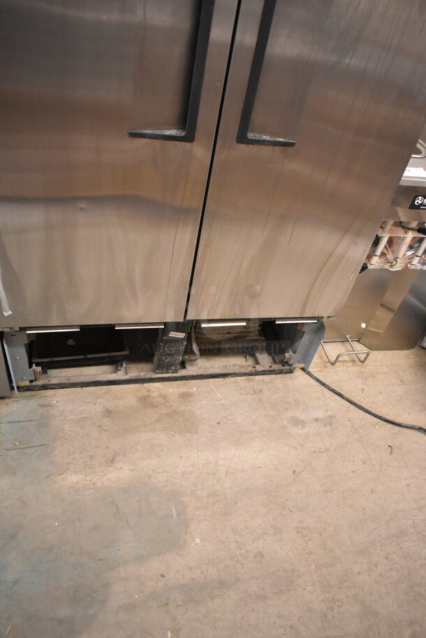 2017 True T-35 Stainless Steel Commercial 2 Door Reach In Cooler w/ Poly Coated Racks. 115 Volts, 1 Phase. Tested and Working! - Image 2 of 5