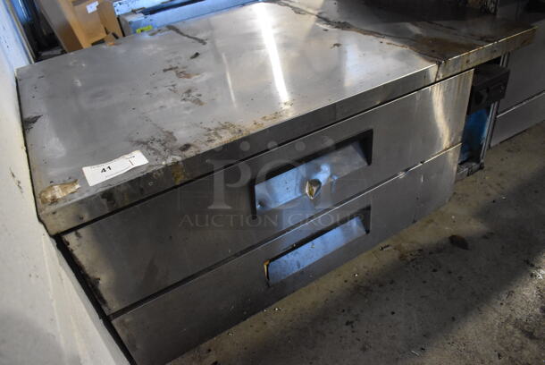 True Stainless Steel Commercial 2 Drawer Chef Base on Commercial Casters. 115 Volts, 1 Phase. 48.5x33x26.5. Tested and Working! - Image 5 of 8