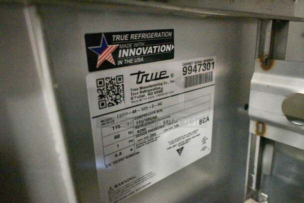 BRAND NEW! 2020 True TSSU-48-12D-2-HC  Stainless Steel Commercial Sandwich Salad Prep Table Bain Marie on Commercial Casters. 115 Volts, 1 Phase. Tested and Working! - Image 12 of 12