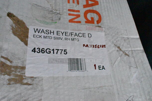 BRAND NEW SCRATCH AND DENT! 436G1775 Guardian Equipment G1775 Right Hand Deck Mounted Eye and Face Wash Station with 90 Degree Swivel. May Be Missing Pieces.  - Image 3 of 3