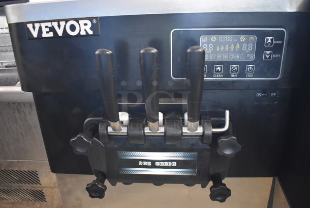 Vevor YKF-826T Stainless Steel Commercial Countertop 2 Flavor w/ Twist Soft Serve Ice Cream Machine. 110 Volts, 1 Phase. 21x31x30 - Image 6 of 7