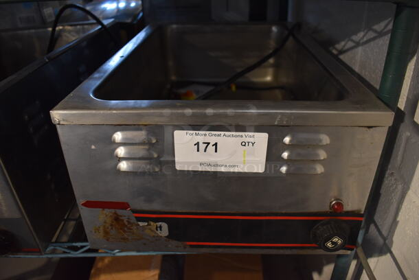 American Permanent Ware W-3V Stainless Steel Commercial Countertop Food Warmer. 120 Volts, 1 Phase. 14.5x23x9. Tested and Working!