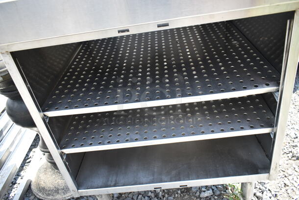 Glastender DBGR-24 Stainless Steel Underbar Glass Rack Storage Unit Drainboard Top.  - Image 4 of 5