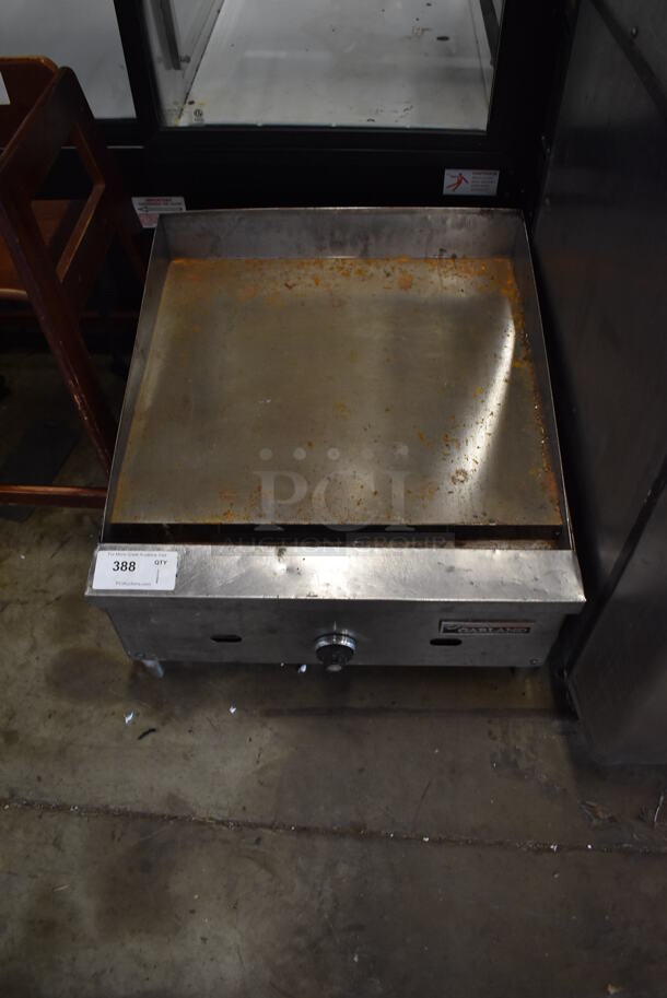 Garland Stainless Steel Commercial Countertop Natural Gas Powered Flat Top Griddle. 24x27x17 - Image 3 of 5
