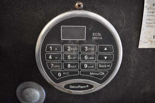 Corporate Safe Specialists Black Metal 2 Compartment Safe. Does Not Come w/ Combination. 20x17x28 - Image 7 of 7