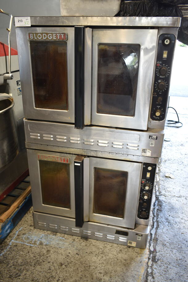2 Blodgett Stainless Steel Commercial Full Size Convection Oven w/ View Through Doors, Metal Oven Racks and Thermostatic Controls. 2 Times Your Bid! - Item #1115758