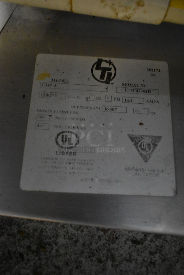 Low Temp Industries LTI CHP-4 Stainless Steel Commercial Electric Powered 4 Bay Refrigerated Drop In. 120/208 Volts, 1 Phase. - Image 7 of 7