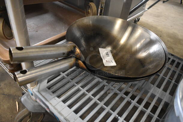 2 Metal Skillets. 21x14x5. 2 Times Your Bid!