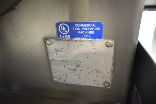 Biro 8325 Stainless Steel Commercial Floor Style Meat Mixer Grinder on Commercial Casters. 230 Volts.  - Image 5 of 5
