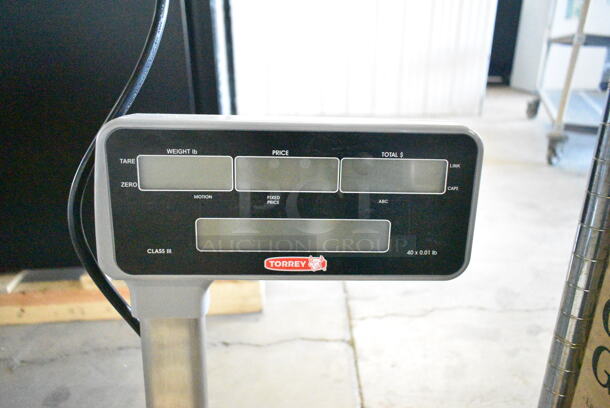 BRAND NEW SCRATCH AND DENT! Torrey Metal Countertop 40 Pound Capacity Scale. Tested and Working! - Image 6 of 7