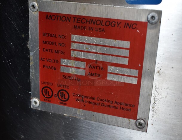 Autofry MTI-40C Stainless Steel Commercial Countertop Electric Powered Ventless Fryer. 240 Volts, 1 Phase. - Image 7 of 7