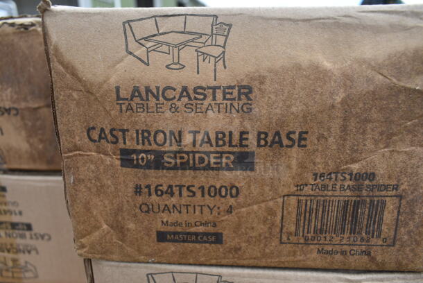 2 Boxes of 4 BRAND NEW SCRATCH AND DENT! Lancaster Table & Seating 164TS1000 10" Cast Iron Table Base Spider. 2 Times Your Bid! - Image 3 of 3
