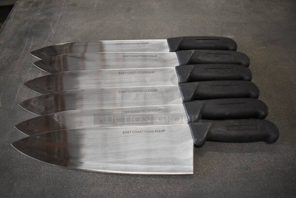 6 Sharpened Stainless Steel Chef Knives. 15". 6 Times Your Bid! - Image 1 of 4