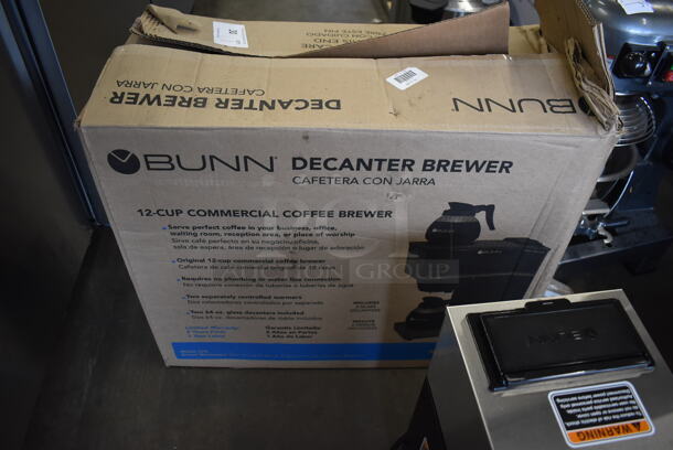 BRAND NEW IN BOX! 2022 Bunn VPR Stainless Steel Commercial Countertop 2 Burner Coffee Machine w/ 2 Coffee Pots and Poly Brew Basket. 120 Volts, 1 Phase. 16x8.5x20 - Image 9 of 12
