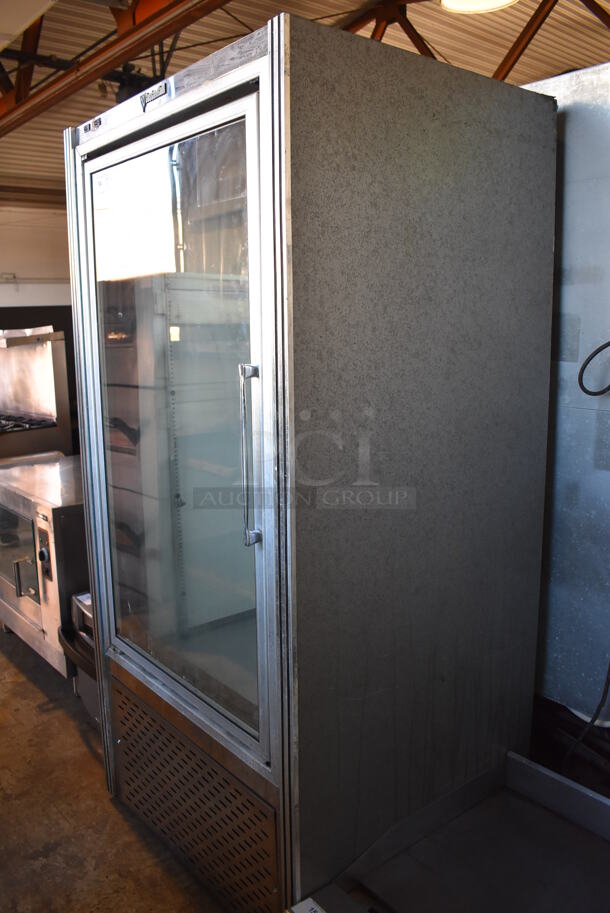 CustomCool GDF1SC Stainless Steel Commercial Single Door Reach In Cooler Merchandiser. 115/208 Volts, 1 Phase. 38x34x78 - Image 5 of 8