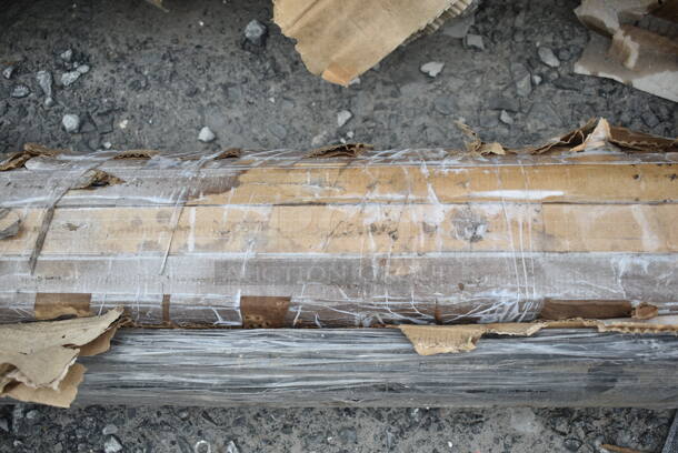 4 Boxes of 4 BRAND NEW SCRATCH AND DENT! Regency 460EBP74 74" NSF Black Epoxy Post. 4 Times Your Bid!  - Image 4 of 4