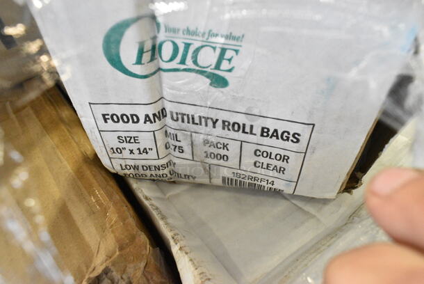 20 BRAND NEW Boxes Including 127RD12BULK Choice 12 oz. Customizable Microwavable Translucent Round Deli Container - 500/Case, 500CC12 Choice Clear PET Customizable Plastic Cold Cup - 12 oz. - 1000/Case, 5002BNAPWH Choice 2-Ply White Beverage / Cocktail Napkin - 3000/Case, Choice Insulated Foil Sandwich Wrap Sheets. 20 Times Your Bid!  - Image 4 of 12