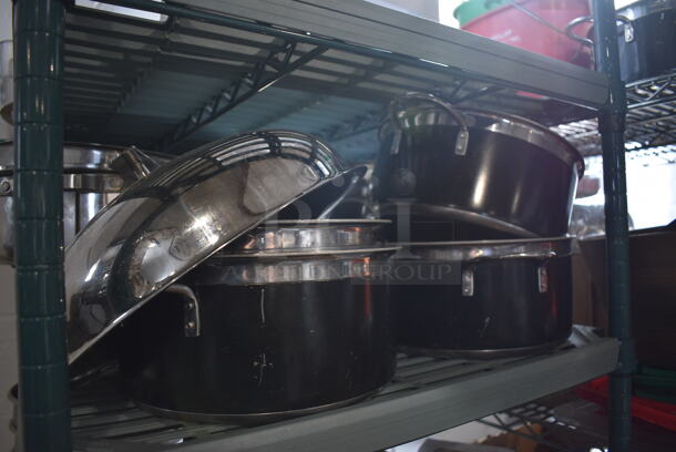 ALL ONE MONEY! Tier Lot of Various Items Including Metal Chafing Dishes and Metal Creamer Pitchers! - Image 2 of 5